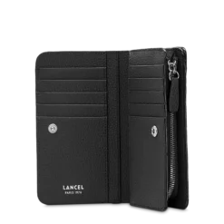 Femme Lancel Portefeuille rectangulaire compact zippé
